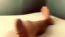 tianva strokes massive monster cock to explosion