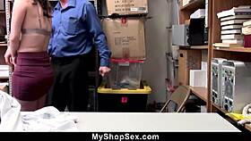 teen thief bent over endures intense anal interrogation by officer on hidden cam