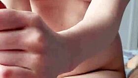 hey watch this hot amateur pov handjob massage end in massive cumshot