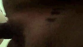 White slut bends over for slow motion backshots on fat black cock, she's the perfect wet whore pov