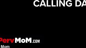 pervmom richelle ryan teases tyler cruise with big tits and ass on bed voyeur style