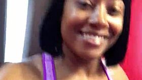 cherokee WORKS OUT on treadmill SHOWING off that BIG ebony ASS