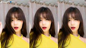 Korean babe, those big tits dancing got me?