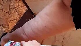 Girlfriends quiver with pleasure masturbating kitchen close-up