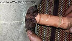 you gotta see this tight shaved pussy stuffed with dildo and cock