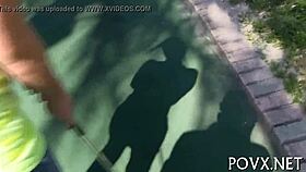 Nikki lavay's tight teen pussy gets roughly pounded in pov as her small tits bounce during nasty hardcore fucking