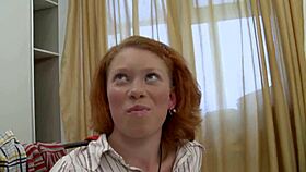 picked up juicy redhead, wrecked her holes with monster toys & cock 😈💦