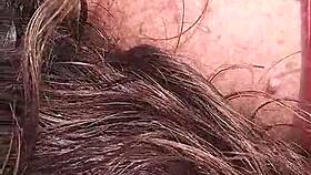 Amateur Chubby Wife Blows Hubby Then Takes Doggy Cumshot in Bushy Outdoor Fuck