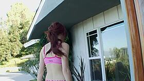 cute redhead girlfriend and friend share passionate wet pussy licks