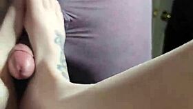 i feel every thrust as my bound feet get fucked so intensely