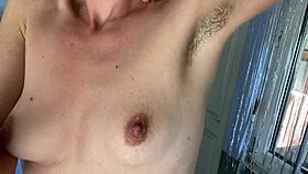 im teasin in bra panties as hairy amateur wife strippin slow