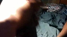 bajan guy strokes his massive black monster cock close up