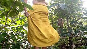 big tits curvy babe secretly fucked rough in farmhouse orchard outdoors