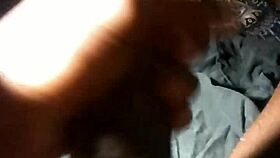 bajan guy strokes his massive black monster cock close up