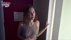 as soon as wife leaves seth and babysitter claire roos start their sneaky cowgirl creampie fuck