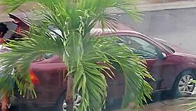 look at my sexy neighbor rocking those tight shorts damn!