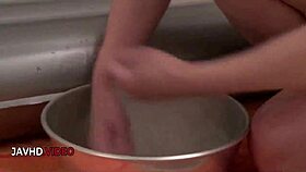 naughty jav milf maya mizuki lathers her curvy body for wild fucking!