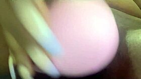 clit sucker toy teases big tits to explosive holiday cum close up