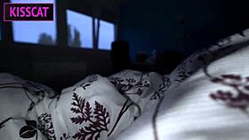 day 11 risky creampie in shared bed rough big cock milf vacation