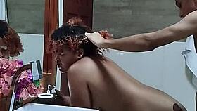 Hot Couple Fucks Passionately In Hotel Bathroom!