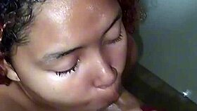 hey brazilian hottie in the hotel shower, take my cumshot all over those big tits?