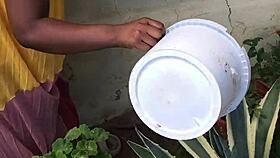 farm boy dives into first wild ebony pussy pounding under open skies