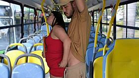 brazilian student groped roughly then fucked hard on public bus