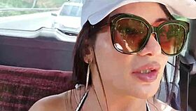 damn, beach ride turned into motel creampie with this big tit latina brazilian