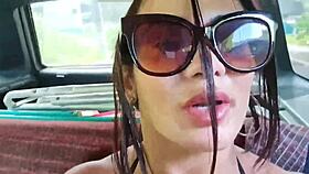 damn, beach ride turned into motel creampie with this big tit latina brazilian