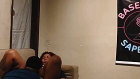 she lets him creampie her wet swollen pussy moaning loud