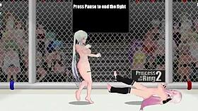 Princess of the Ring 2 delivers intense CATFIGHT wrestling clash Isabel vs Natasha street style