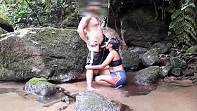 Brunette ebony slut begs for deep anal and cum on tattooed ass