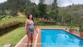 Pregnant Milf Allison Sweet Fucks Client Doggy Cowgirl Deep