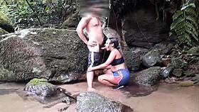 Brunette ebony slut begs for deep anal and cum on tattooed ass