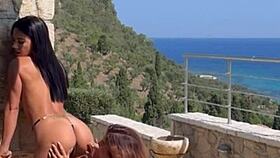 apolonia's hot lesbian compilation: dildo masturbation and intense pussy licking