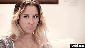 sexy blonde teen rides huge bbc cock deep and wild