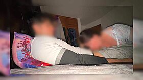 milf walks in on horny guy jerking off to her homemade video