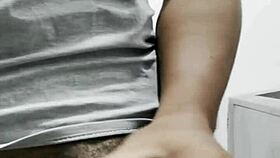 Asian beauty cums twice on video call sex with aisagirl pov handjob