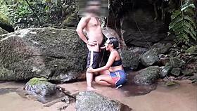 Brunette ebony slut begs for deep anal and cum on tattooed ass