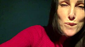 Yo this horny milf sneaks a quick jerk in the nightclub toilet