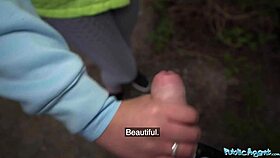 i fuck tight pussy blonde jogger publicly for cash pov