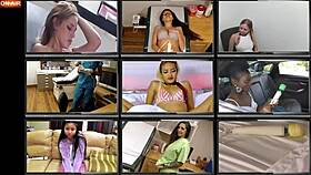 hey check out this freshman shaking from her boyfriend's mandatory hitachi orgasm sheila daniels cums hard