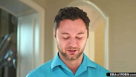 Busty brunette masseuse, wanna deepthroat my monster cock during nuru oil massage?