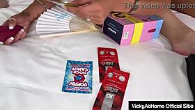 vicky vette dives into armani black's wet pussy licking dildo thrusting orgasm