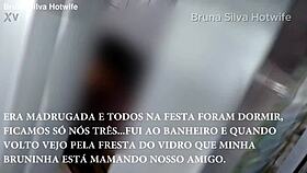 Bruna Silva Hotwife Barebacks Friend After Party Cuckold Humiliation Creampie