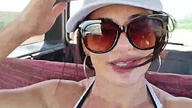 damn, beach ride turned into motel creampie with this big tit latina brazilian