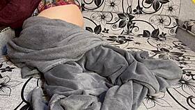 fat stepdad sneaks blowjob then barebacks hairy pussy to breed her 😈💦