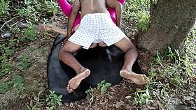 uhh, jungle pounding this huge ass neighbor's wet pussy outdoor... so horny!