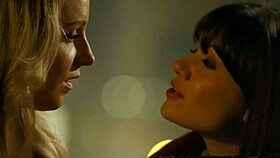 Les babe admits love then licks rims her shaved pussy yum 😘🍑💦