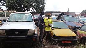 can his long cock make you squirt in garage ass